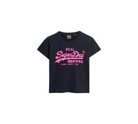 Superdry Maglietta navy / lilla neon Donna Superdry M