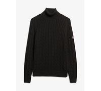 Superdry Maglione a collo alto con motivo a trecce Superdry 38 Nero