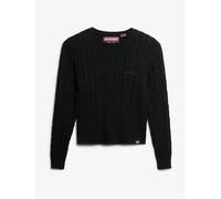 Superdry Maglione girocollo Superdry Essentials Slim Cable Knit 42 Nero