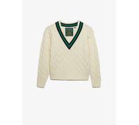 Superdry Maglione Superdry Classic Cable Cricket Knit 44 crema