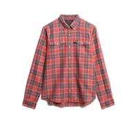 SUPERDRY MERCHANT LINEN CHECK SHIR L