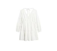 Superdry Mini abito da donna Ibiza a maniche lunghe, bianco, 42