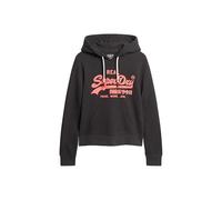 Superdry Neon VL Graphic Hoodie Maglia di Tuta, Nero, 42 Donna