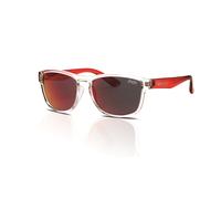 Superdry Occhiali da Sole Rockstar 186 Gloss Cristallo Trasparente - Rosso/Rosso