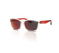 Superdry Occhiali da Sole Rockstar 186 Gloss Cristallo Trasparente - Rosso/Rosso