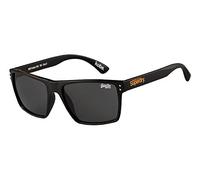 Superdry Occhiali da sole unisex, matte black, 57mm eyesize