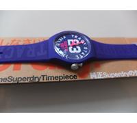 SuperDry Orologio Da Polso Analogico Quarzo Viola Ca. 37Mm NUOVO