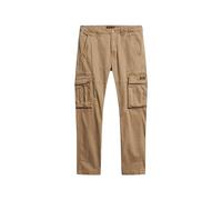 Superdry Pantaloni cargo da uomo, Cachi rosso-marrone, 34W x 34L