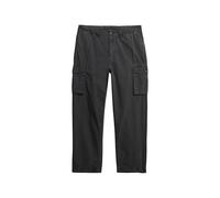 Superdry Pantaloni cargo da uomo leggeri parachute, Lavagna nera, 30W x 32L