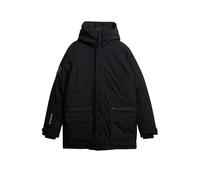 Giacca con cappuccio Superdry City Padded Parka nero puro - S