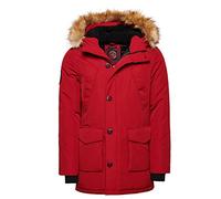Superdry Parka da uomo Vintage Everest A4 - imbottito, Rosso intenso, M