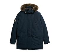 Superdry - Parka Everest con pelliccia sintetica - - Coats - Uomo - Blu - XL