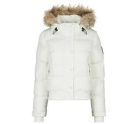 Superdry Piumino Everest Hooded Bomber Jacket in Bianco IT 42