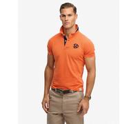 Superdry Polo Piquet Monogram Arancio - Taglia XL Abbigliamento Uomo Polo