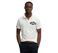 Superdry Polo Shirt Uomo - Vintage Athletic Polo, Logo, Cotone, Monocromo...