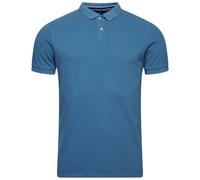 Superdry Vint Destroy Polo Camicia Business, Blu, M Uomo