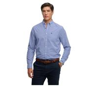 Superdry Preppy Poplin Long Sleeve Shirt Blu XL Uomo