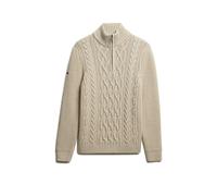 SUPERDRY Pullover Troyer JACOB beige | XXL