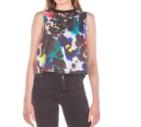 Superdry Run Cropped T-shirt da donna senza maniche sciolte M