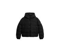 Giacca con cappuccio Superdry Sports Puffer nero donna - XS