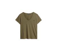 Superdry Studios Slub EMB Vee Tee W1011181A Tornado Green Taglia 12, Verde, 44