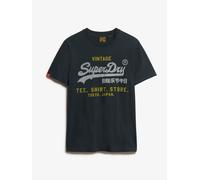 Superdry Superdry - Heritage - T-shirt comoda con logo vintage small blu