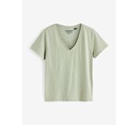 Superdry Superdry Studio Slub Embroidered Short-Sleeve V-Neck T-Shirt 40 verde
