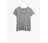 Superdry Superdry - T-shirt fiammata ricamata con scollo a V 36 Argento