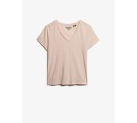 Superdry Superdry - T-shirt fiammata ricamata con scollo a V 42 rosa