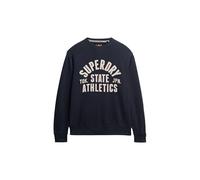 Superdry, Sweats Athletic Ess Crew, M2014090A, Bradley Navy, M, Man, Adulto