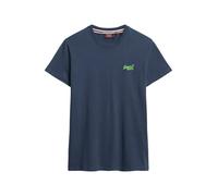 Superdry T-shirt con logo ricamato Superdry Essential Company small blu