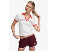 Superdry T-shirt da calcio Superdry Athletic con colletto 38 Bianco