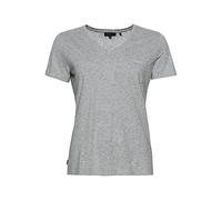 Superdry T-Shirt da Donna con Scollo a V, Mid Marl., XXS