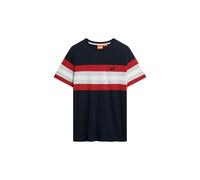 Superdry, T.Shirt Essential Stripe Tee, M1012209A, Eclipse Navy Chest Stripe, XXL, Uomo