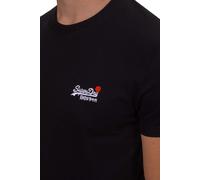 Superdry Maglietta 'Essential' nero / bianco, Taglia M