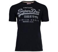 Superdry T-Shirt Uomo VI Classic Tee Logo Girocollo Monocolore 100% Cotone