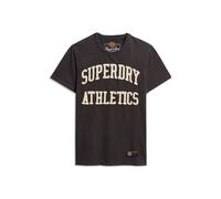 Superdry T-shirt Uomo Vintage Athletic S/S Tee in Cotone Marrone