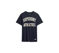Superdry, T.Shirt Vintage Athletic Tshirt, M1012118A, Eclipse Navy/Ecru, S, Uomo
