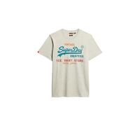 Superdry, T.Shirt VL Cali Relaxed Tee, M1012215A, Quantico Grey Jaspe Marl, S, Uomo