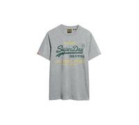 Superdry, T.Shirt VL Classic Relaxed Tee, M1012203A, Flint Grey Grit, S, Uomo