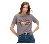 Superdry Tokyo Vl Graphic Short Sleeve T-shirt Grigio S Donna