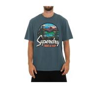 Superdry, ,Tops ,Uomo ,Blu ,S T-shirt da viaggio blu