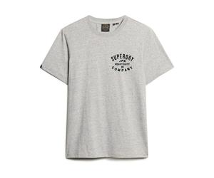 Superdry, ,Tops ,Uomo ,Grigio ,L Machined Goods Workwear Tee in Cotone Grigio