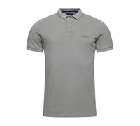 Superdry, ,Tops ,Uomo ,Grigio ,L Polo Vintage Logo Cotone Biologico Grigio