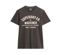 Superdry, ,Tops ,Uomo ,Nero ,XL T-shirt da Lavoro in Cotone Nero