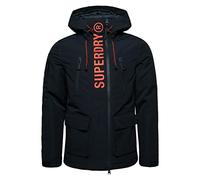 Superdry Ultimate Windcheater Giacca, Eclipse Navy/Bold Orange, L Uomo