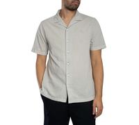 Superdry Uomo Camicia a maniche corte Cabana, Grigio