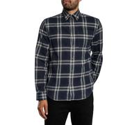Superdry Uomo Camicia da Boscaiolo in Cotone, Navy Window Check, S