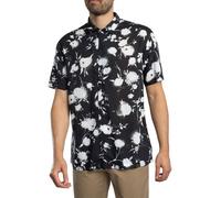 Superdry Uomo Camicia stampata a maniche corte, Nero