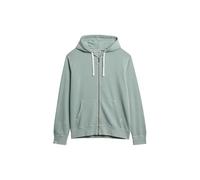 Superdry Uomo Felpa con Cappuccio con Zip Classica Essenziale, Silver Pine, M